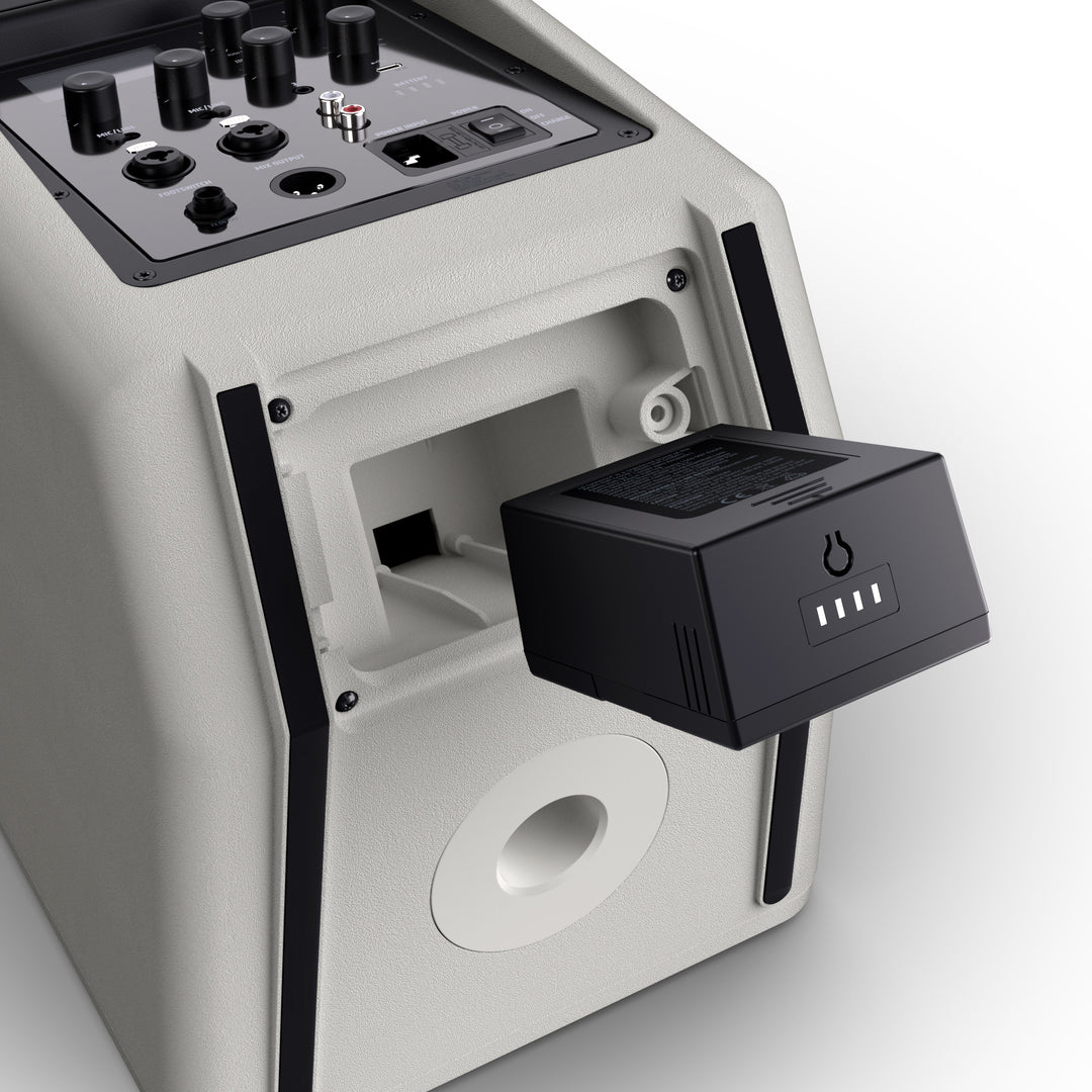 LD Systems ANNY® 8 G - Bærbar batteridrevet Bluetooth® PA-højttaler med mixer, Urban Grey