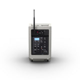 LD Systems ANNY® 8 HHD B5 G - Bærbar batteridrevet Bluetooth® PA-højttaler med mixer og 1x trådløs håndholdt mikrofon, Urban Grey