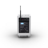 LD Systems ANNY® 8 HHD B5 W - Bærbar batteridrevet Bluetooth® PA-højttaler med mixer og 1x trådløs håndholdt mikrofon, ren hvid