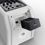 LD Systems ANNY® 8 HHD B5 W - Bærbar batteridrevet Bluetooth® PA-højttaler med mixer og 1x trådløs håndholdt mikrofon, ren hvid