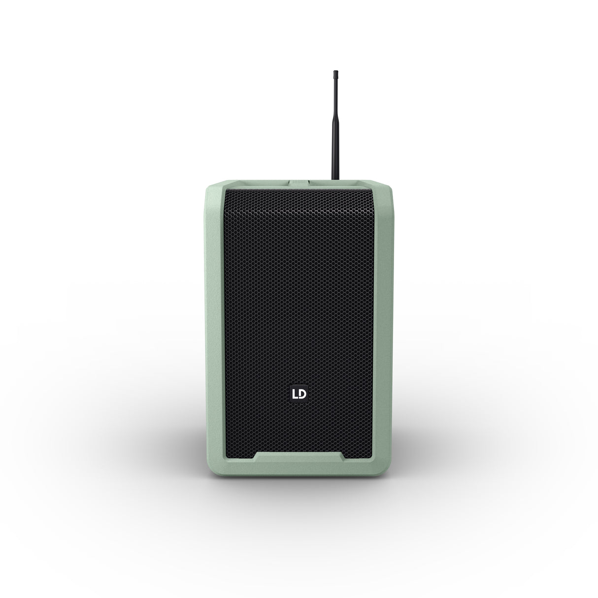 LD Systems ANNY® 8 HHD B6 GN - Bærbar batteridrevet Bluetooth® PA-højttaler med mixer og 1x trådløs håndholdt mikrofon, Adventure Green