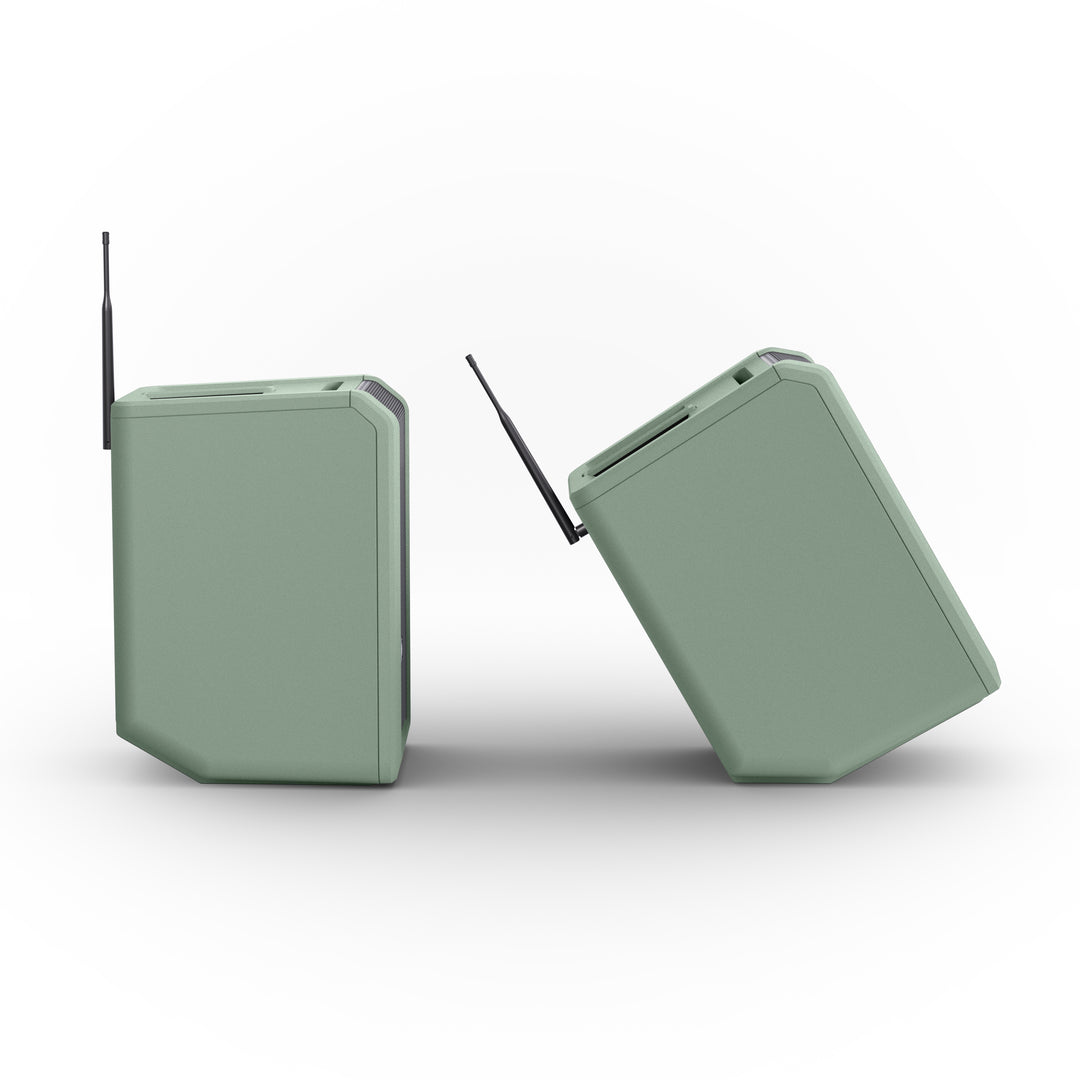 LD Systems ANNY® 8 HHD B6 GN - Bærbar batteridrevet Bluetooth® PA-højttaler med mixer og 1x trådløs håndholdt mikrofon, Adventure Green