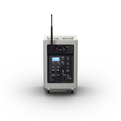 LD Systems ANNY® 8 HHD B6 G - Bærbar batteridrevet Bluetooth® PA-højttaler med mixer og 1x trådløs håndholdt mikrofon, Urban Grey