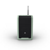 LD Systems ANNY® 8 HHD B8 GN - Bærbar batteridrevet Bluetooth® PA-højttaler med mixer og 1x trådløs håndholdt mikrofon, Adventure Green