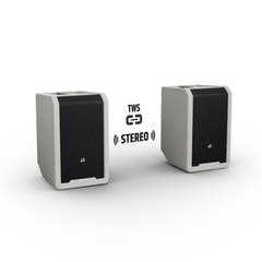 LD Systems ANNY® 8 HHD B8 G - Bærbar batteridrevet Bluetooth® PA-højttaler med mixer og 1 trådløs håndholdt mikrofon, Urban Grey