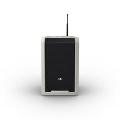 LD Systems ANNY® 8 HHD B8 G - Bærbar batteridrevet Bluetooth® PA-højttaler med mixer og 1 trådløs håndholdt mikrofon, Urban Grey