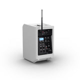 LD Systems ANNY® 8 HHD B8 W - Bærbar batteridrevet Bluetooth® PA-højttaler med mixer og 1x trådløs håndholdt mikrofon, ren hvid