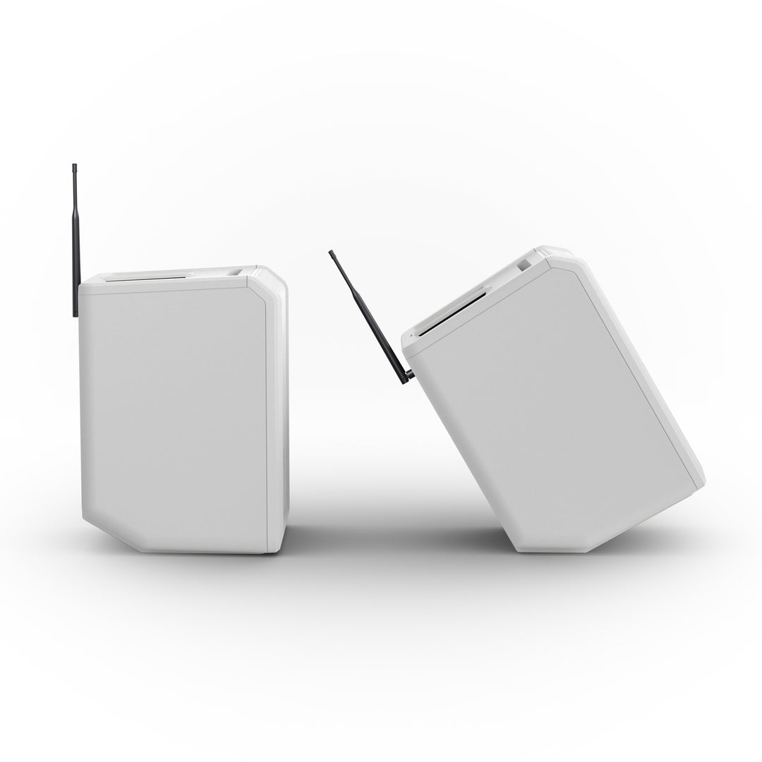 LD Systems ANNY® 8 HHD B8 W - Bærbar batteridrevet Bluetooth® PA-højttaler med mixer og 1x trådløs håndholdt mikrofon, ren hvid
