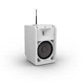 LD Systems ANNY® 8 HHD B8 W - Bærbar batteridrevet Bluetooth® PA-højttaler med mixer og 1x trådløs håndholdt mikrofon, ren hvid