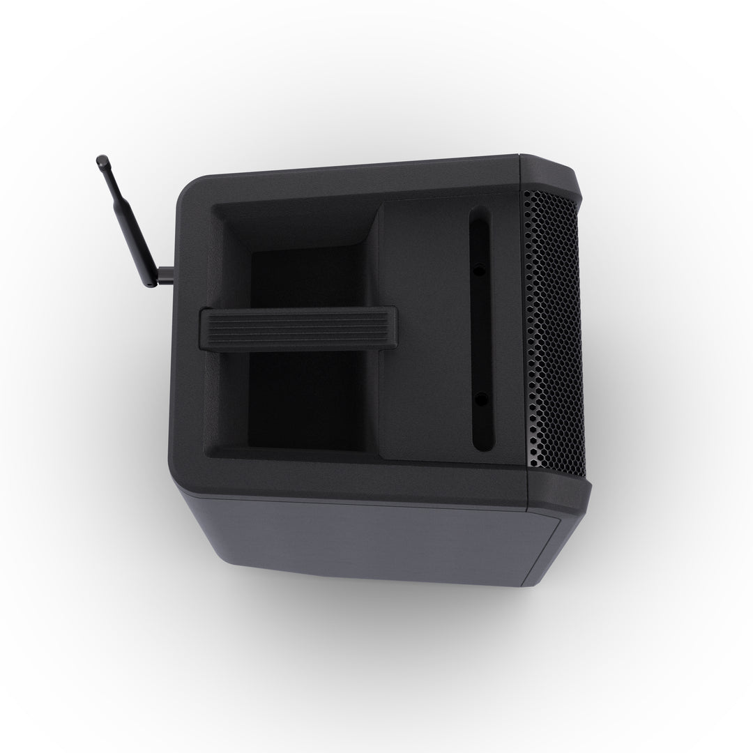 LD Systems ANNY® 8 HHD B8 - Bærbar batteridrevet Bluetooth® PA-højttaler med mixer og 1 x trådløs håndholdt mikrofon, Stage Black