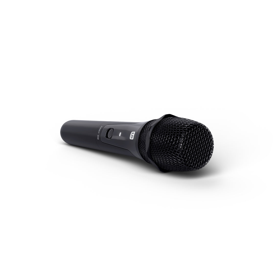 LD Systems ANNY® 8 HHD B8 - Bærbar batteridrevet Bluetooth® PA-højttaler med mixer og 1 x trådløs håndholdt mikrofon, Stage Black