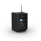 LD Systems ANNY® 8 HHD B8 - Bærbar batteridrevet Bluetooth® PA-højttaler med mixer og 1 x trådløs håndholdt mikrofon, Stage Black