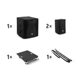 LD Systems DAVE 12 G4X BAG SET - Transport­sæt med hjulplade og beskyttelsesovertræk til DAVE 12 G4X