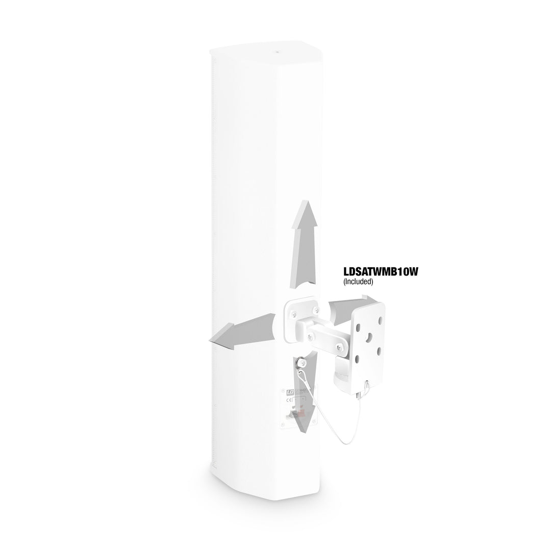 LD Systems SAT 442 G2 W - 4 x 4" passiv installationshøjttaler, hvid