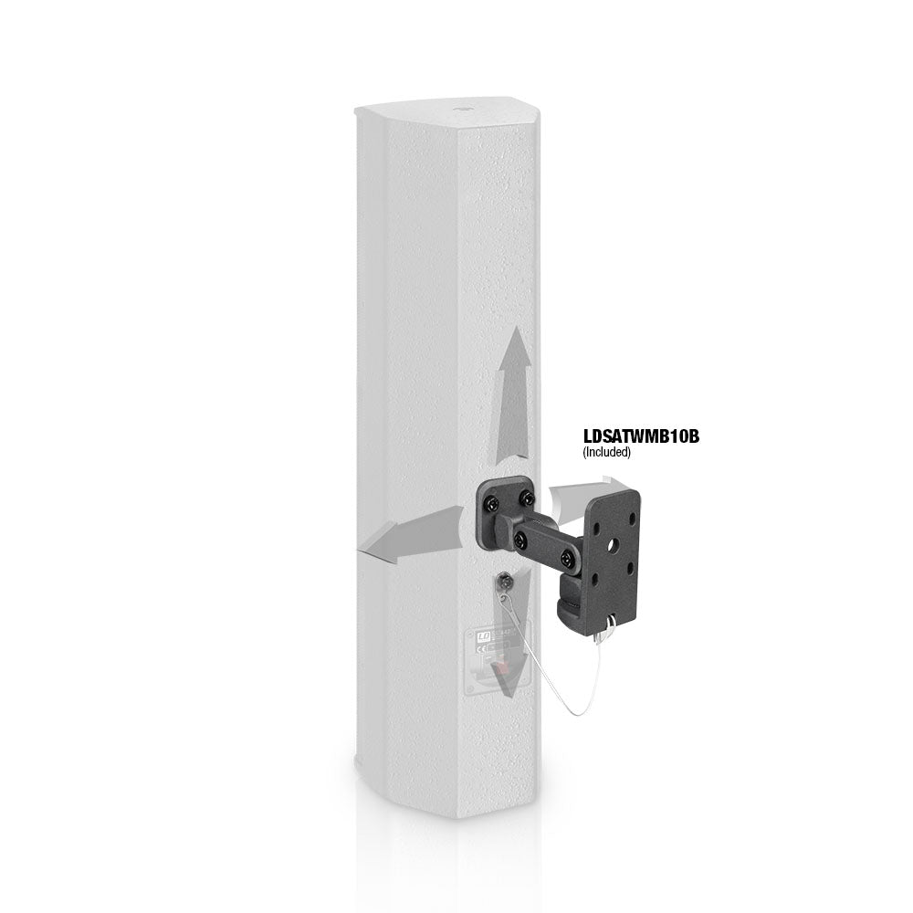 LD Systems SAT 442 G2 - 4 x 4" passiv installationshøjttaler, sort