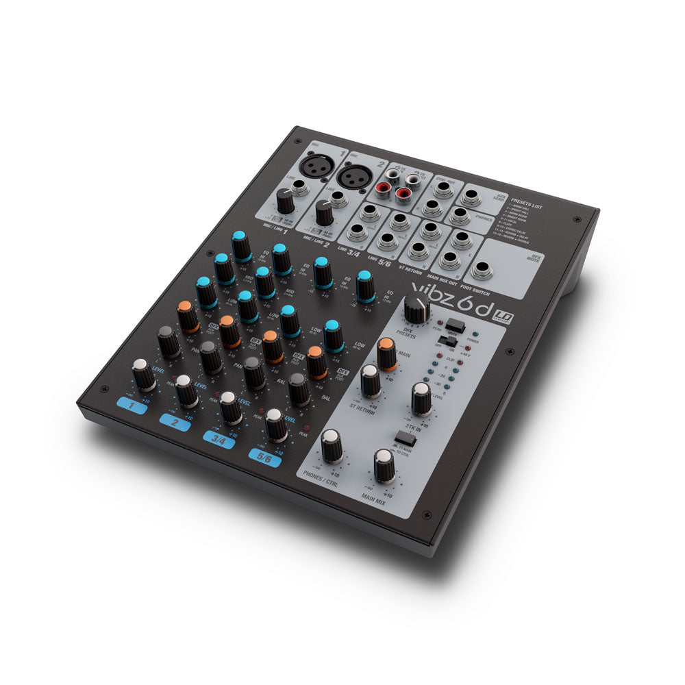 LD Systems VIBZ 6 D - 6-kanals mixerkonsol med DFX