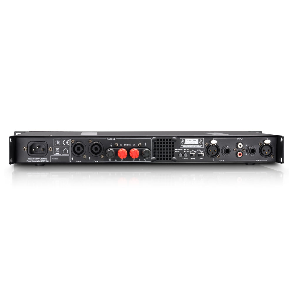 LD Systems XS 200 - Effektforstærker (2x50W, 8 Ohm)