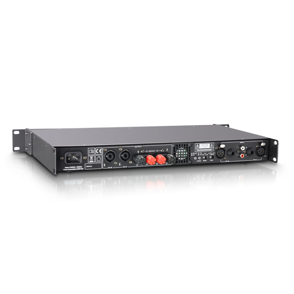 LD Systems XS 400 Effektforstærker (2x100W, 8 Ohm)