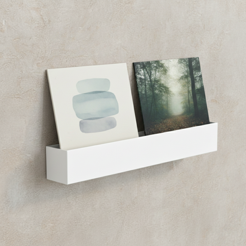 Studio 57 Vinyl Dobbelt Væg Display (hvid)