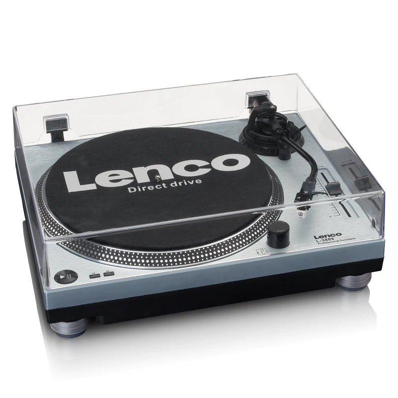 Lenco L-3809 Pladespiller, Metallic