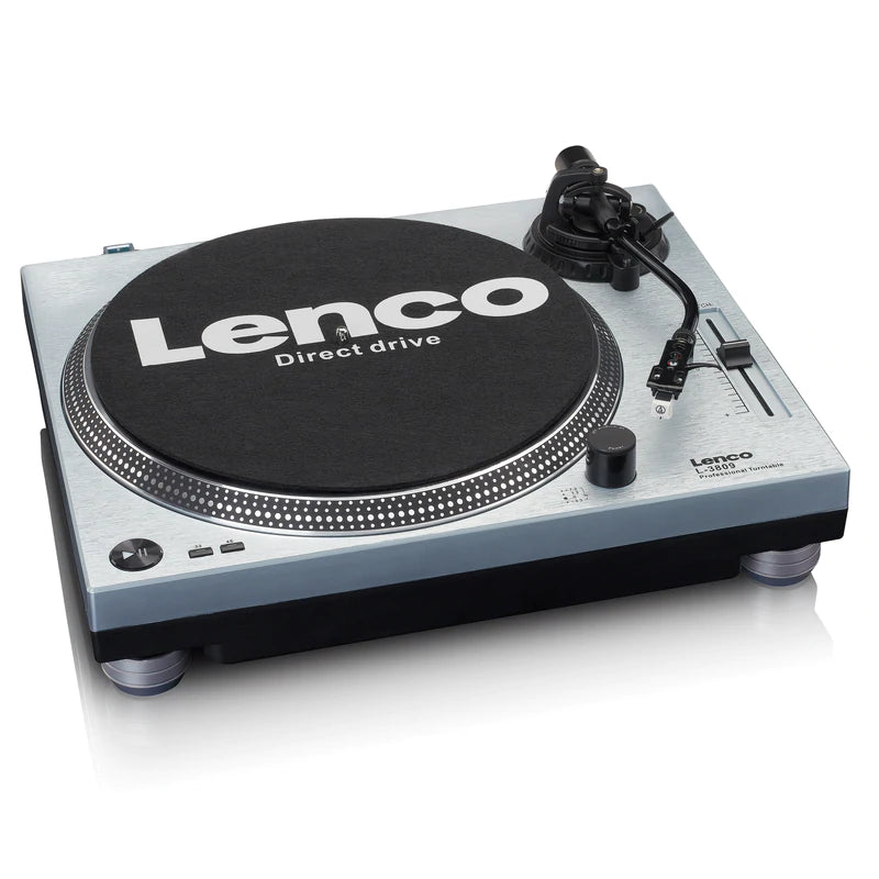 Lenco L-3809 Pladespiller, Metallic