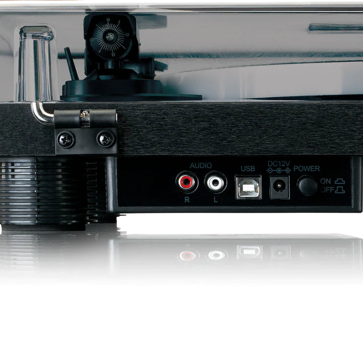 Lenco LS-50 LED Pladespiller Bundle (Sort)