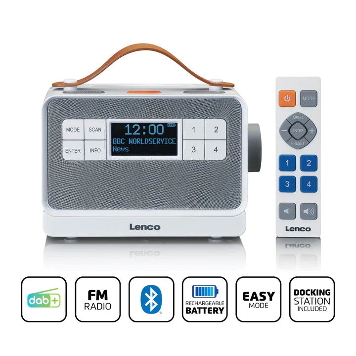 Lenco PDR-065 DAB+ Radio (Hvid)