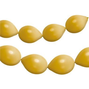 Link Balloner for Guirlander 8 stk. (Stjernestøv Guld Metallic, 33cm)