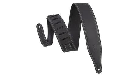 Levys M17BDS guitarrem 2 1/2", sort pull-up-læder