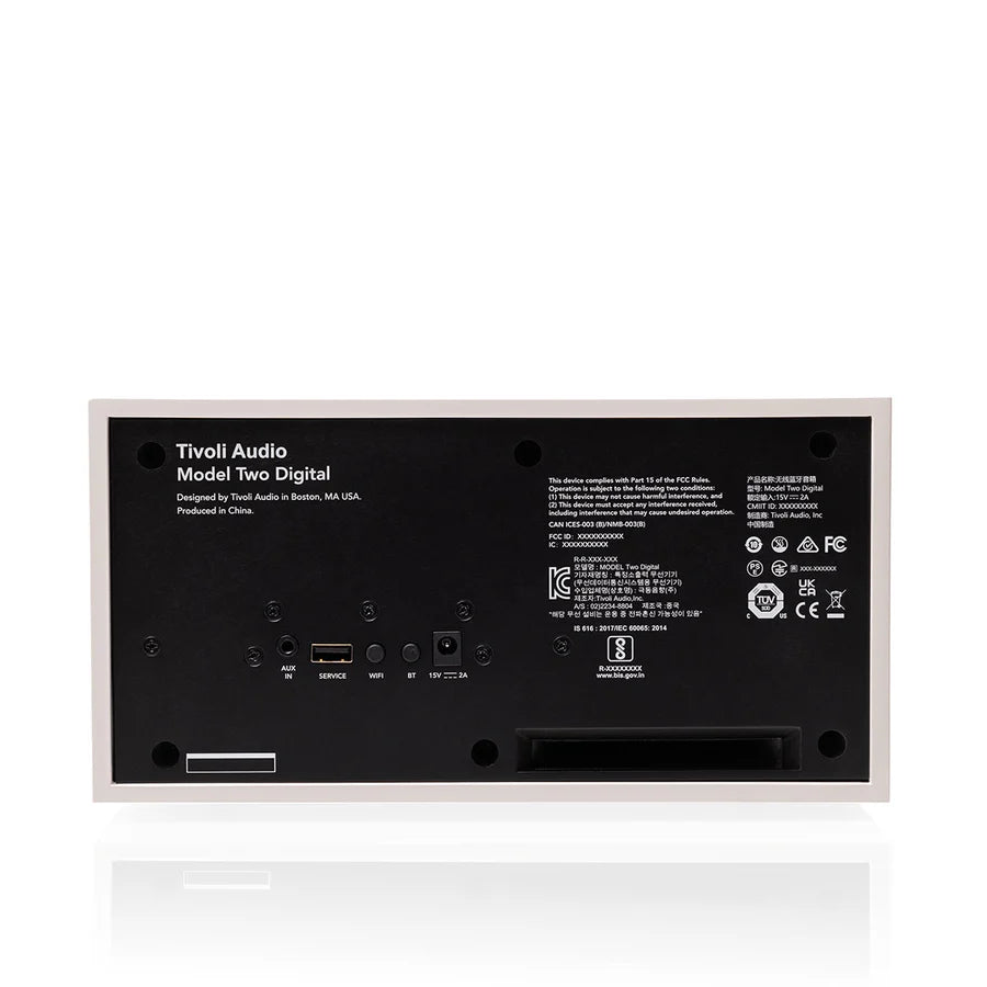 Tivoli Audio Model Two Digital Bluetooth Højttaler (Hvid/Sølv)