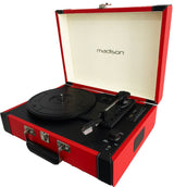 Madison Vintage Pladespiller m. Bluetooth (Rød)