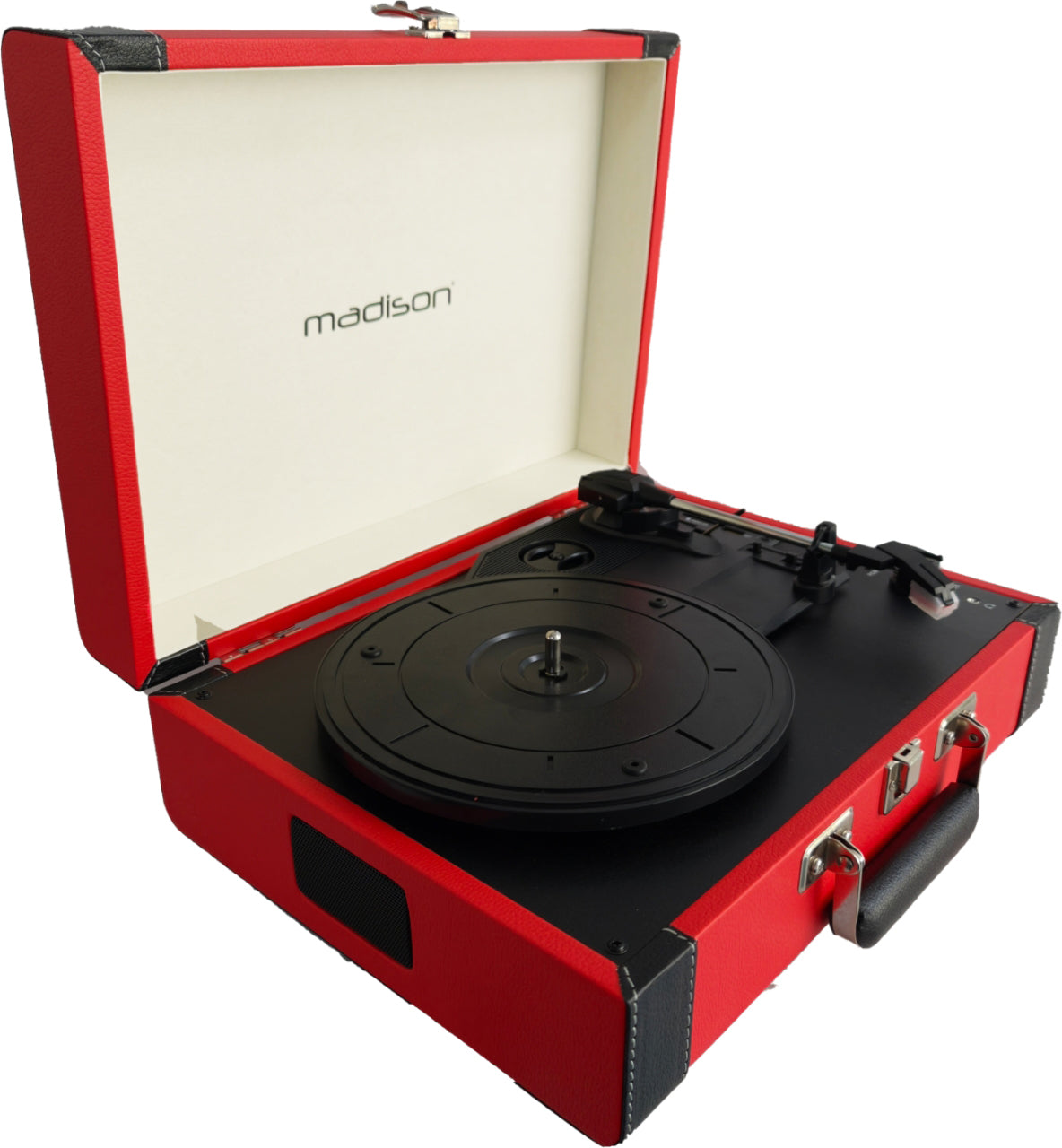 Madison Vintage Pladespiller m. Bluetooth (Rød)