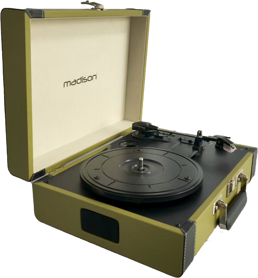 Madison Vintage Pladespiller m. Bluetooth (Grøn)