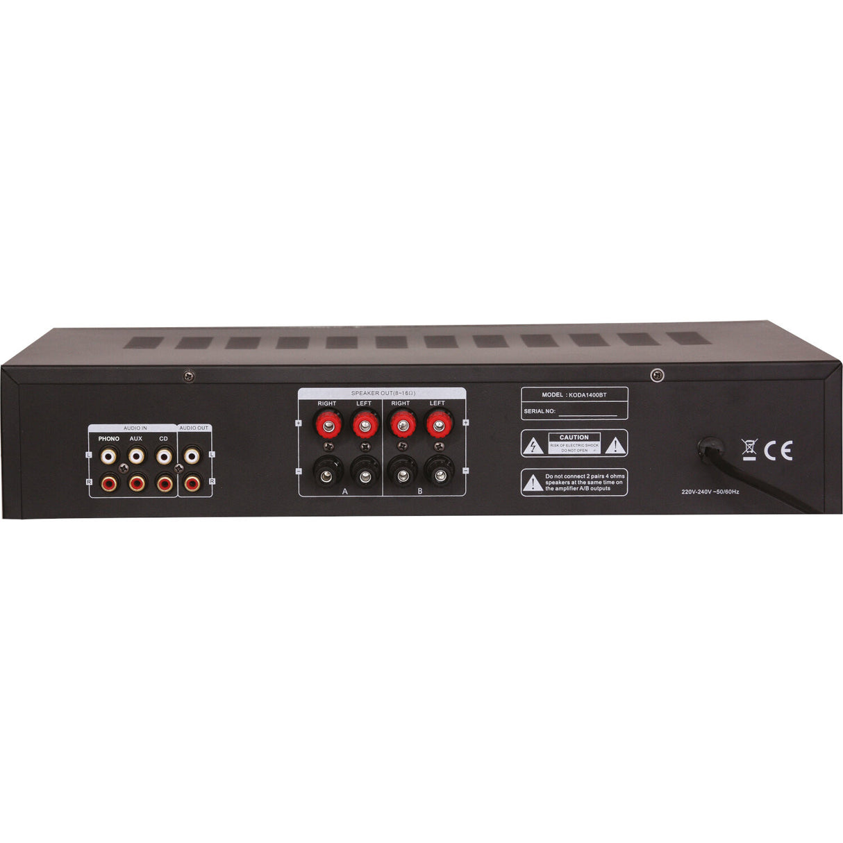 Madison HI-FI Stereo Forstærker (Sølv, 2x140W)