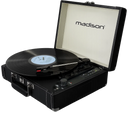 Madison Vintage Pladespiller m. Bluetooth (Sort)