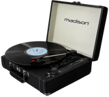 Madison Vintage Pladespiller m. Bluetooth (Sort)