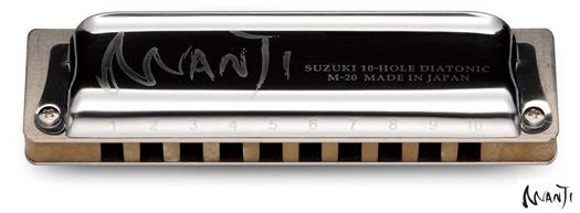 Suzuki Manji M-20 Standard diatonisk mundharmonika. Tone:  E
