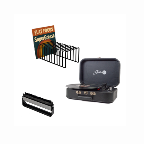 Studio 57 Mellow Pladespiller (Sort) Bundle
