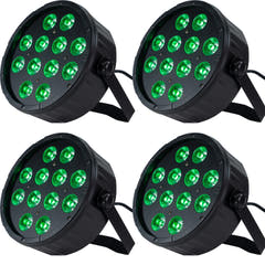 Marconi Polaris 12x12W RGBW Parlampe 4 stk. Bundle