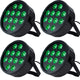 Marconi Polaris 12x12W RGBW Parlampe 4 stk. Bundle