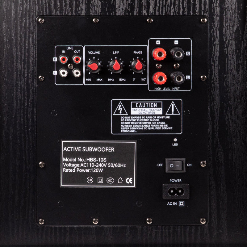 SoundMate HBS-10S 10" Aktiv Subwoofer