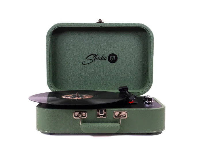 Studio 57 Mellow Pladespiller m. LP Stativ (Grøn)