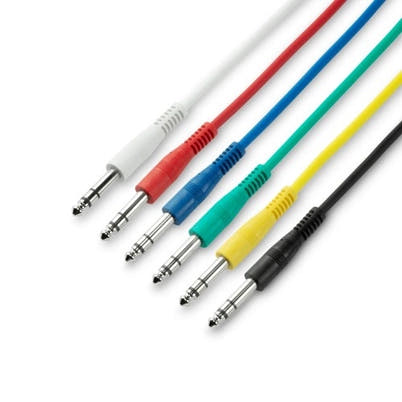 3 Star 6,3mm Jack Patchkabler 6-pak (60cm)