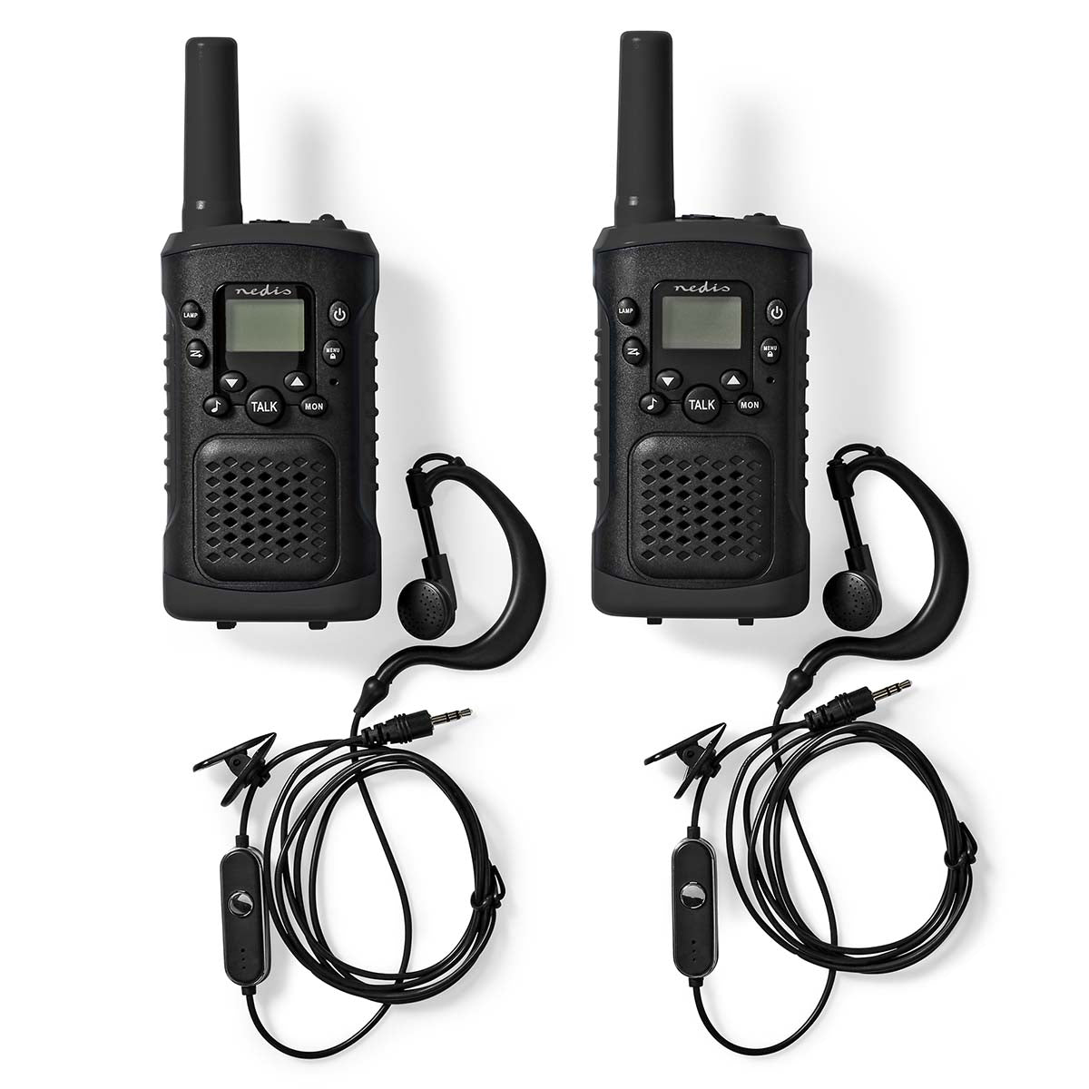 Nedis Walkie Talkie Sæt m. Headset (Op til 6km)