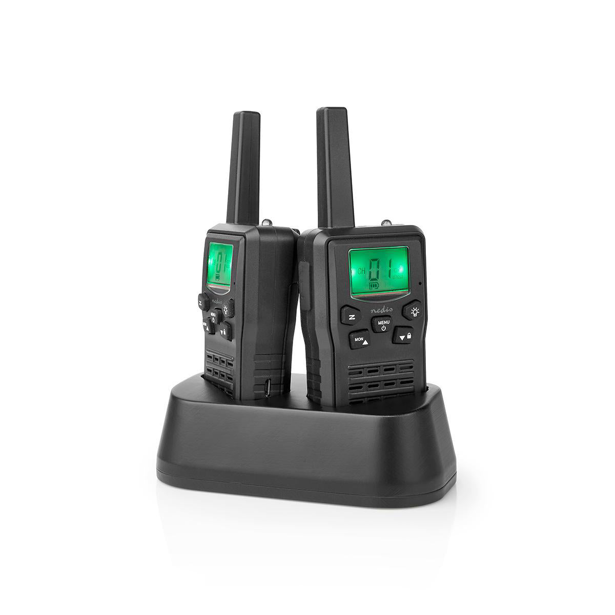 Nedis Walkie Talkie Sæt m. Oplader (Op til 10km)