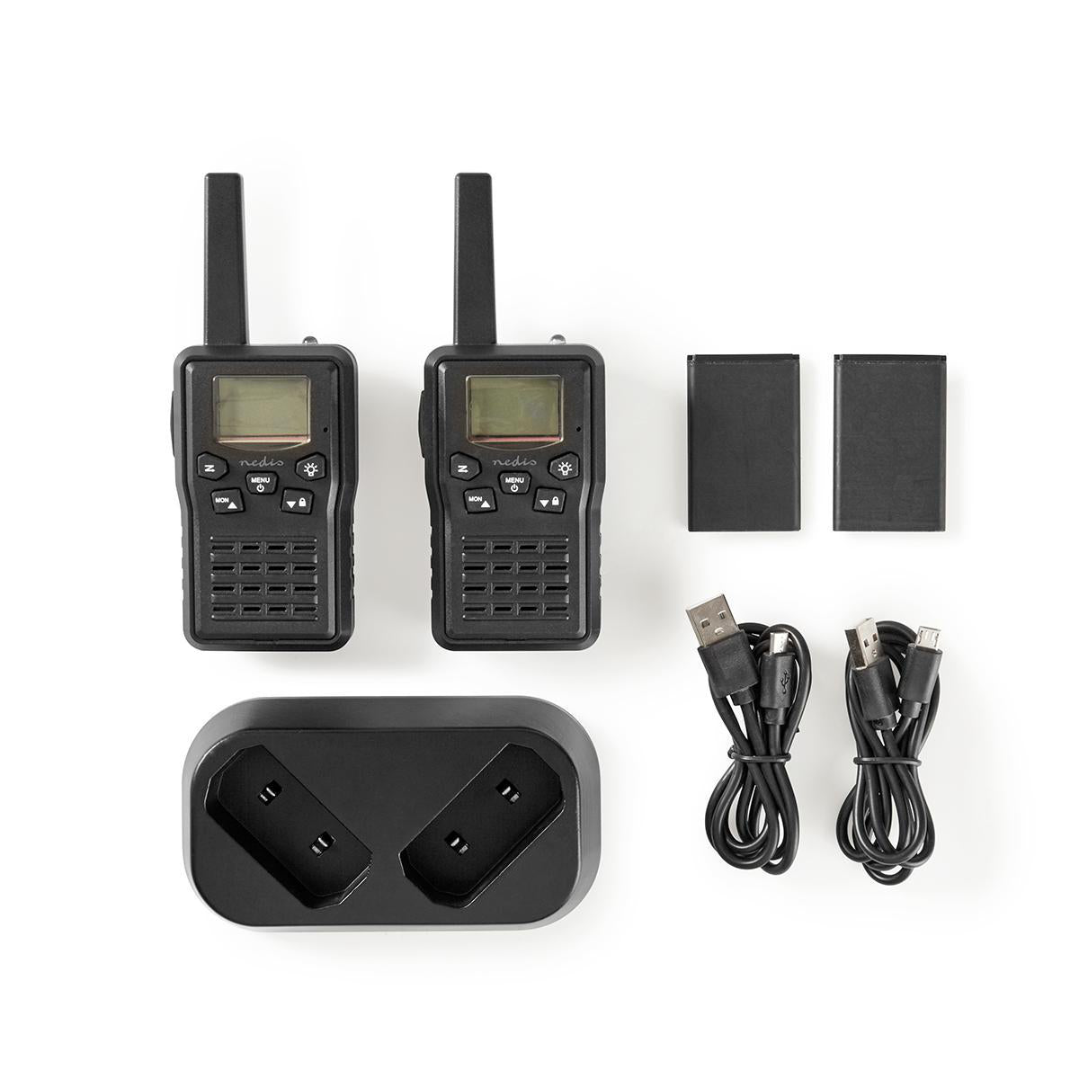 Nedis Walkie Talkie Sæt m. Oplader (Op til 10km)
