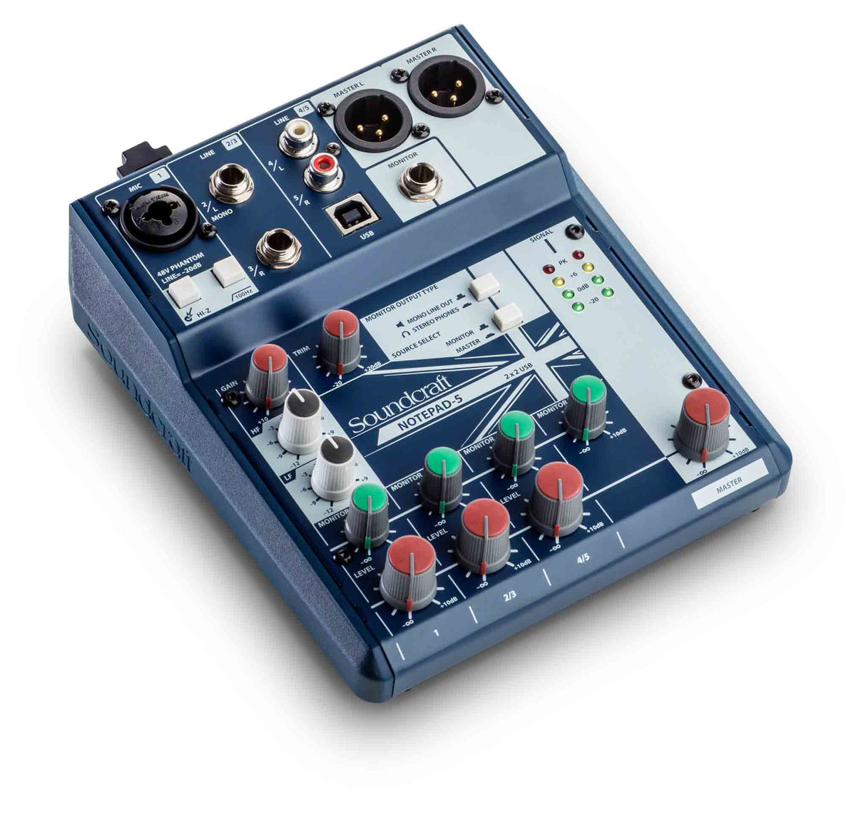 Soundcraft Notepad 5 Channel Desktop Mixer m. USB