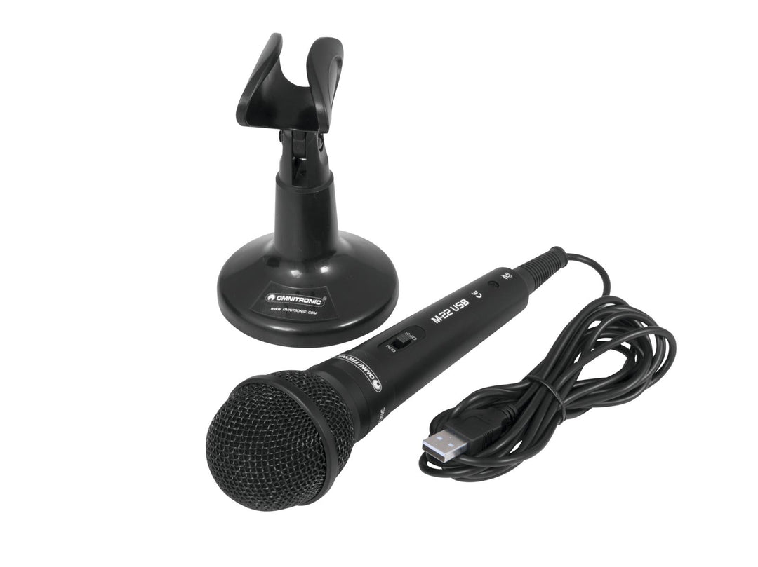 Omnitronic M-22 USB Dynamisk Mikrofon
