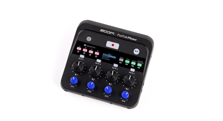 Zoom P4 PodTrak P4next Podcast Recorder