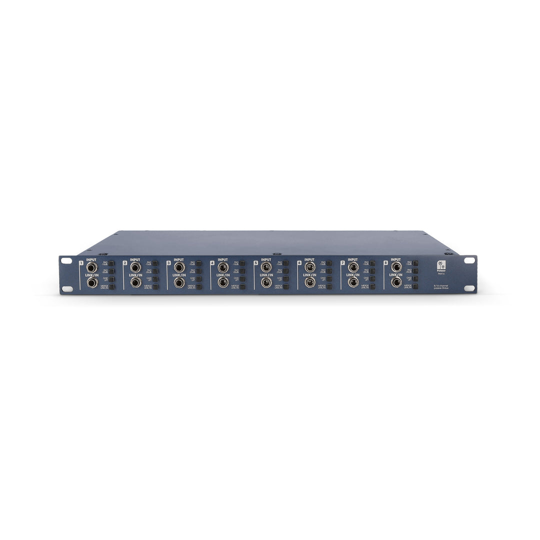 Palmer PAN 16 - 19" DI-boks, 8 kanaler, passiv